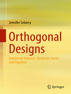 cover image of Orthogonal Designs